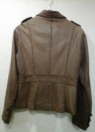 Кожаная куртка пиджак4 фото