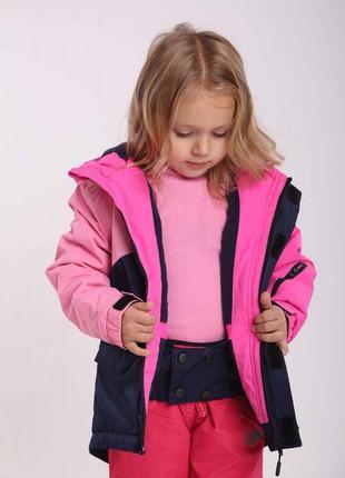 Штани на флісі на дівчинку рожеві осінь/зима р.98-146 чехія4 фото