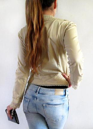 Maxmara! брендовый женственный пиджачёк  с кружевом5 фото