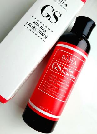 Cos de baha gs aha bha facial toner відлущуючий тонер з кислотами кислотний