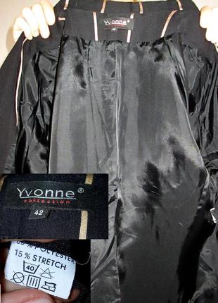 Yvonne! классический деловой пиджак в полоску5 фото