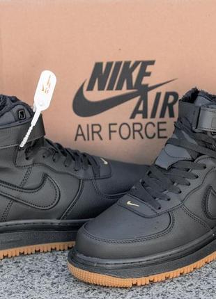 ❄️nike gore-tex high black❄️кросівки зимні чоловічі найк, кроссовки мужские зимние чёрные найк