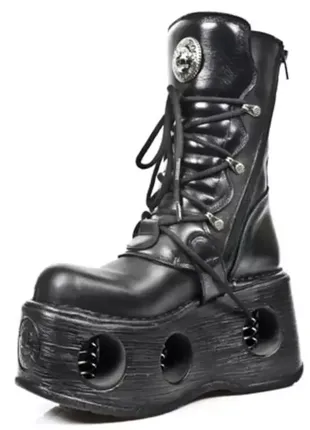 New rock 373 itali nomada black new space чоботи черевики чоловічі жіночі2 фото