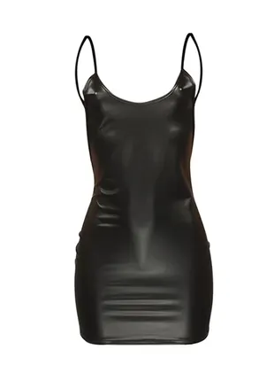 Сексуальний комплект сукні з штучної шкіри, для рольових ігор, сексуальна нижня білизна2 фото