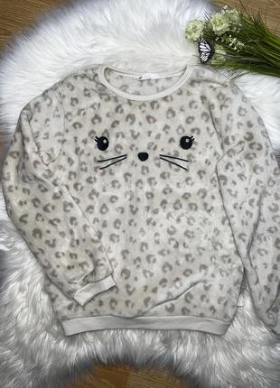 Меховая кофта/тёплая кофта h&m/тепла хутрова кофта h&m