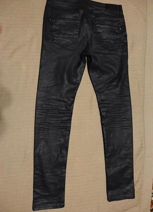 Стильные узкие черные фирменные джинсы garcia jeans италия 32/34 р.2 фото