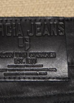 Стильные узкие черные фирменные джинсы garcia jeans италия 32/34 р.8 фото