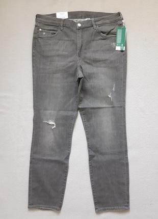 Крутые фирменные стрейчевые джинсы батал высокая посадка super skinni h&m1 фото