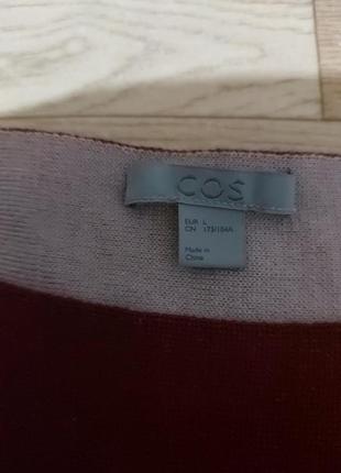 Вовняний подовжений светр, туніка cos10 фото