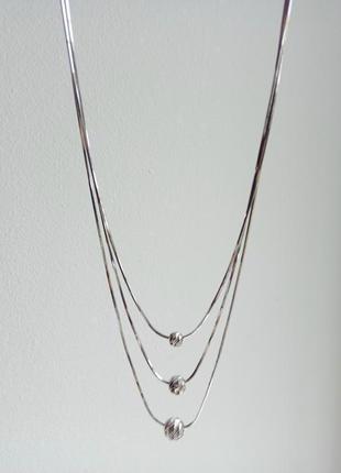 Колье, серебро 925 пробы