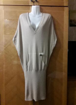 100% вовна  стильне оригінальне дизайнерське плаття сукня   р.40 made in italy  blugirl folies