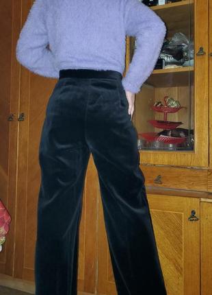 Винтажные бархатные широкие брюки палаццо jean paul винтаж3 фото