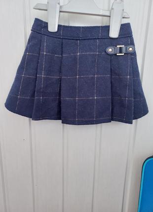 Тепла картата спідниця