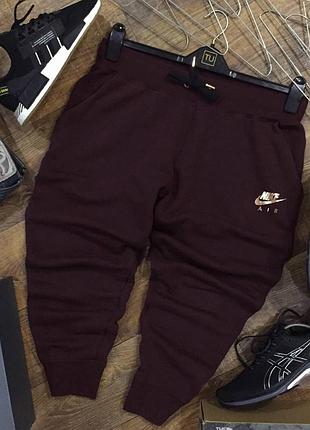 Спортивные штаны nike tech air modern dri fit. спортивки утепленные термо брюки. зимние штаны