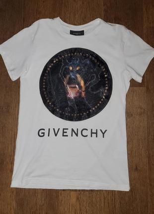Футболка с принтом givenchy италия, свободного покроя, оверсайз