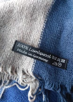 Палантин, шарф, відомий бренд, натуральна шерсть5 фото