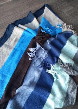 Палантин, шарф, відомий бренд, натуральна шерсть3 фото