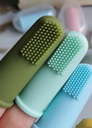 Силіконова зубна щіточка гризунець для молочних зубиків3 фото