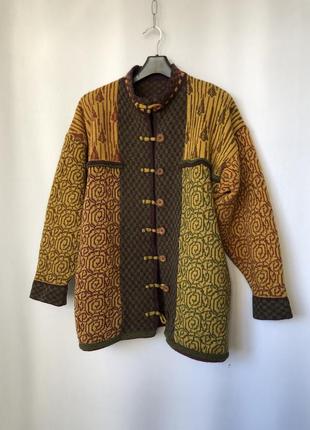 Этно бохо винтаж кардиган кофта пальто шерсть в стиле ivko народный бохо этно4 фото