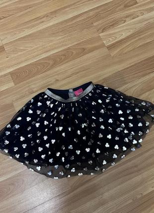 Юбка юбка синяя пышная фатин h&m disney minnie