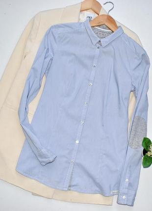 Esprit натуральна сорочка в смужку та налокотниками3 фото