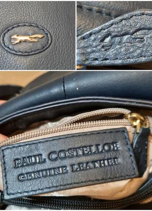 Шкіряна брендова сумка  крос боді paul costelloe8 фото