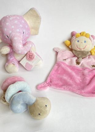 Мягкая игрушка слоник набор игрушек комфортер принцесса , спираль1 фото