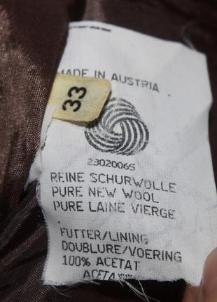 Теплая плотная шерстяная серая юбка карандаш с карманами hammer 36р. германия 100% шерсть2 фото