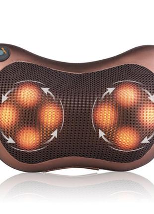 Масажна подушка масажер для спини та шиї massage pillow 8 головок