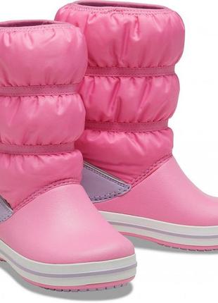 Детские дутики crocs crocband winter boot j6