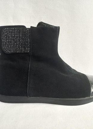 Черевики півчоботи замша, устілка 23 см.