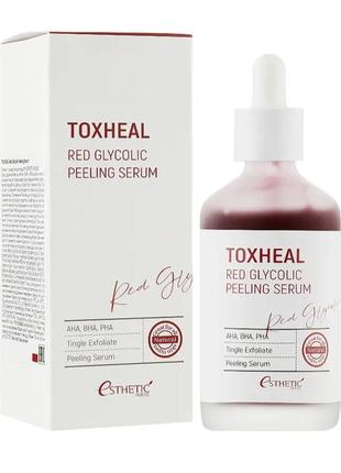 Пілінг-сироватка для обличчя esthetic house toxheal red glycolic peeling serum 100 мл