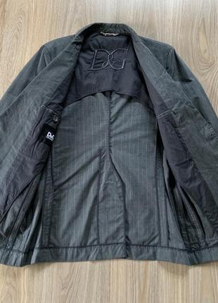 Мужской классический хлопковый пиджак с карманами dolce & gabbana3 фото