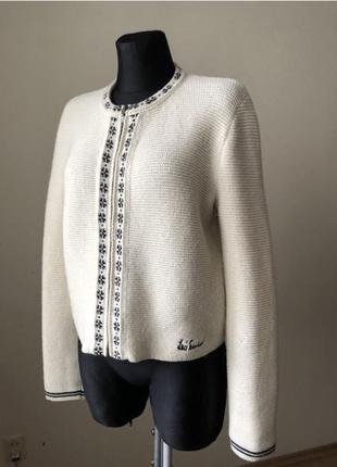 Luis trenker баварская кофта кардиган 42-44 на молнии этно фолк тироль австрия