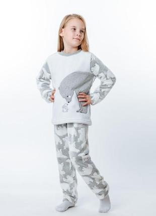 Качественная зимняя теплая махровая пижама/теплый домашний костюм/теплый махровый комплект для дома и сна6 фото