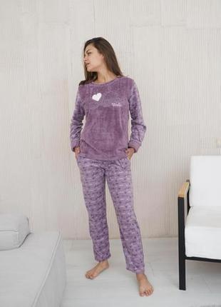 Тепла жіноча пижама тканина фліс/велсофт , виробництва туреччина,arcan