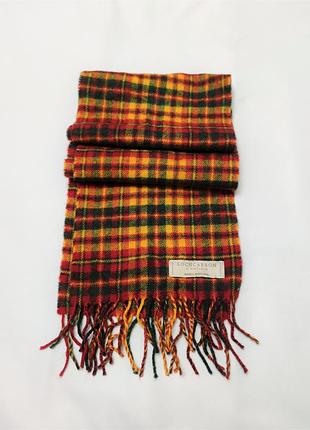 Шерстяной шарф  клетка lochcarron tartan 100% lambswool  шотландия /6941/