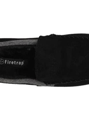 Firetrap moccasin slippers домашние тапочки мокасины замш мех унисекс детские мужские женские3 фото