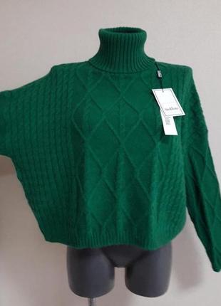 Модный,крутой,мега-качественный,просторный теплый свитер-разлетайка,оверсайз1 фото