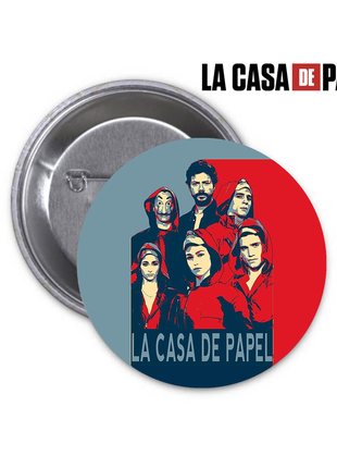 Значок la casa de papel money heist бумажный дом