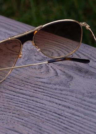 Жіночі стильні окуляри-авіатори fiona от diana von furstenberg!7 фото