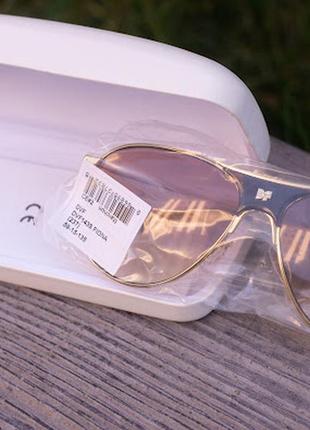 Жіночі стильні окуляри-авіатори fiona от diana von furstenberg!6 фото