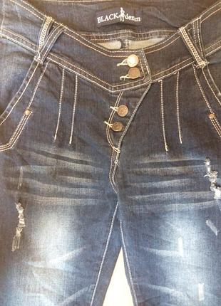 Джинсы стрейч blak denim 26/s, наш 40-42 3