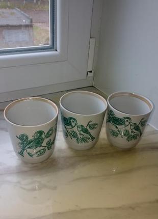 Чашки фарфоровые "баранівка" времён ссср8 фото