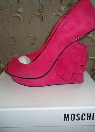 Туфли  для настоящих модниц с открытым носком2 фото