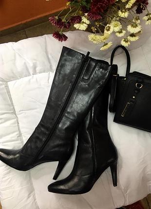 Класичні чоботи човники ecco p.41 високі