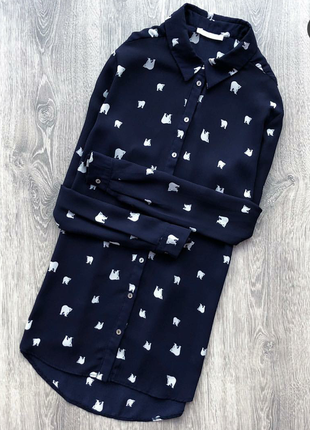 Рубашка-бойфренд zara