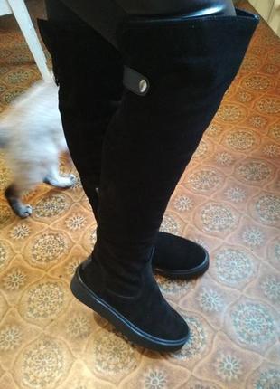 Ботфорты натуральная кожа