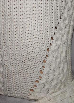 Белый женский вязаный свитер, 42-447 фото
