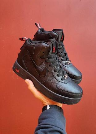 Зимові кросівки nike air force 1 utility black